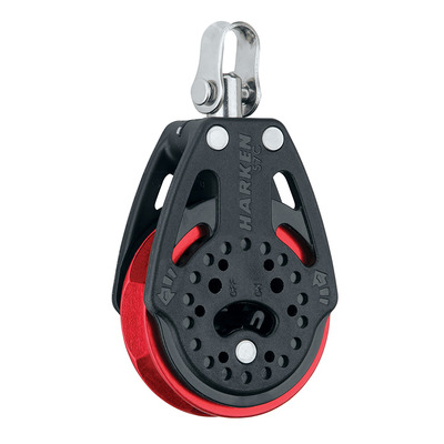 57 mm Ratchet Block  Swivel, Red Sheave