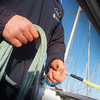 Halyard or rope replacement onboard