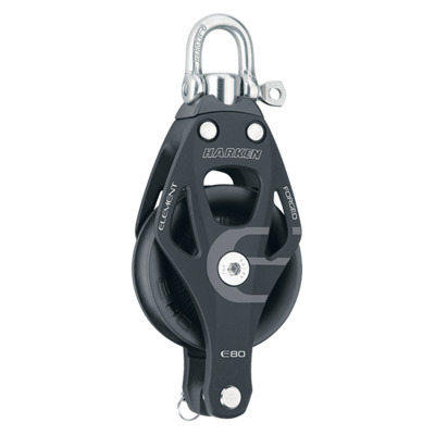 HARKEN Poulie HARKEN 80mm element simple  merillon et ringot