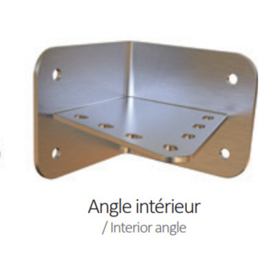 Platine murale pour enrouleur-angle intrieur