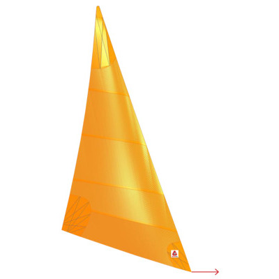 Delta voiles tourmentin orange 4m